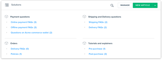Encourage customers to help themsleves using self service