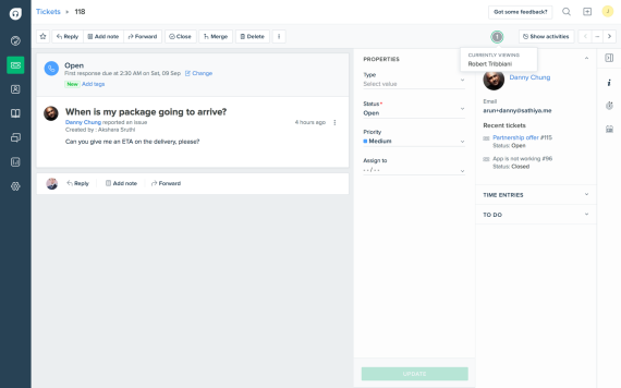 Agent productivity in remote help desk software