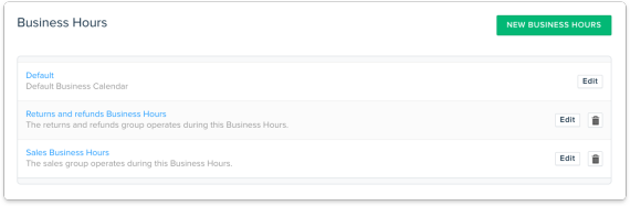 Configure location specific