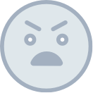 bad emoji grey