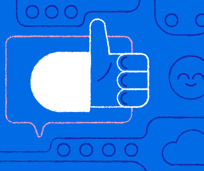 Live chat and social support