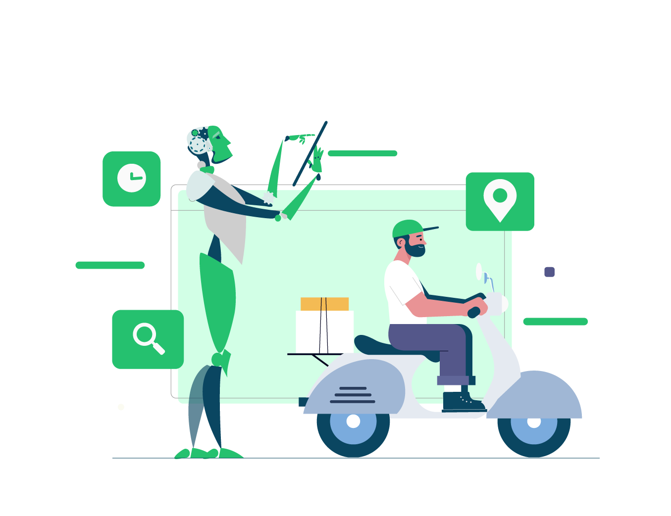 O scheduling software permite à sua equipe administrar solicitações de serviço, criar horários de trabalho e despachar técnicos de forma eficiente.