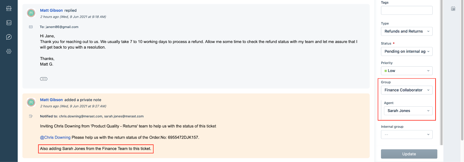 Freshdesk collaborators