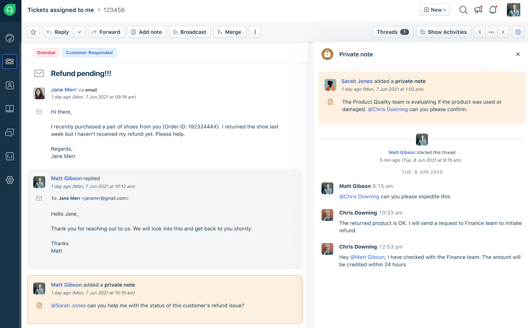 remote help desk software by Freshdesk