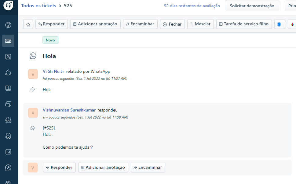 Conecte o helpdesk no WhatsApp com o Freshdesk para gerar uma melhor experiência de usuário