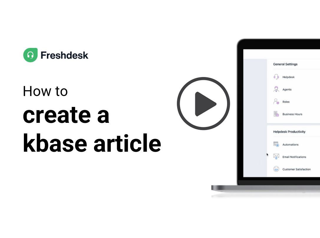 create a knowledge base article