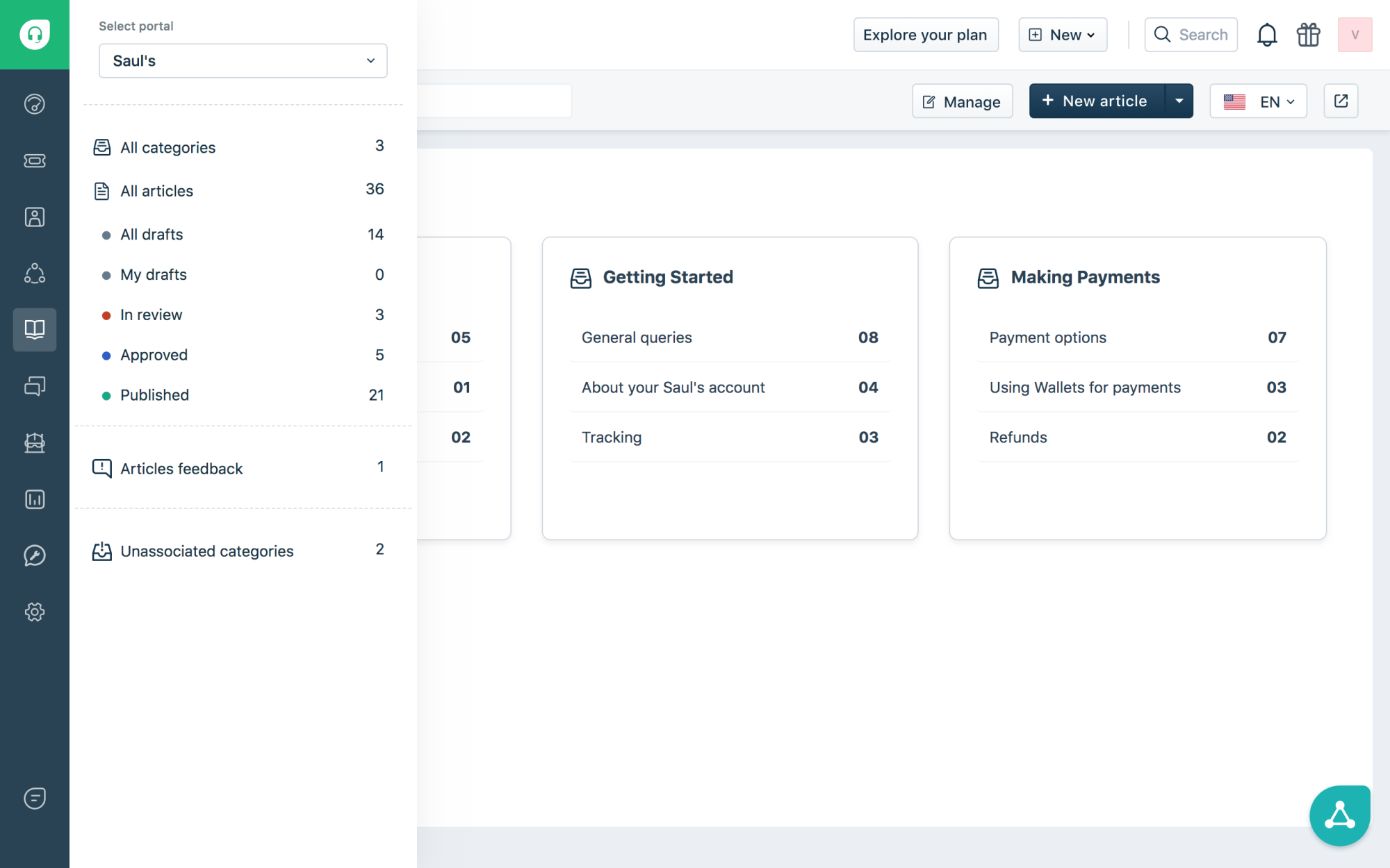 Effortless solution article creation process